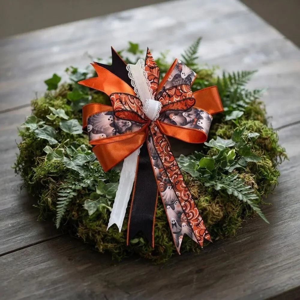 Clemson Football Wreath | ACC Tigers Door Decor | Orange Purple Mesh Game Wreath